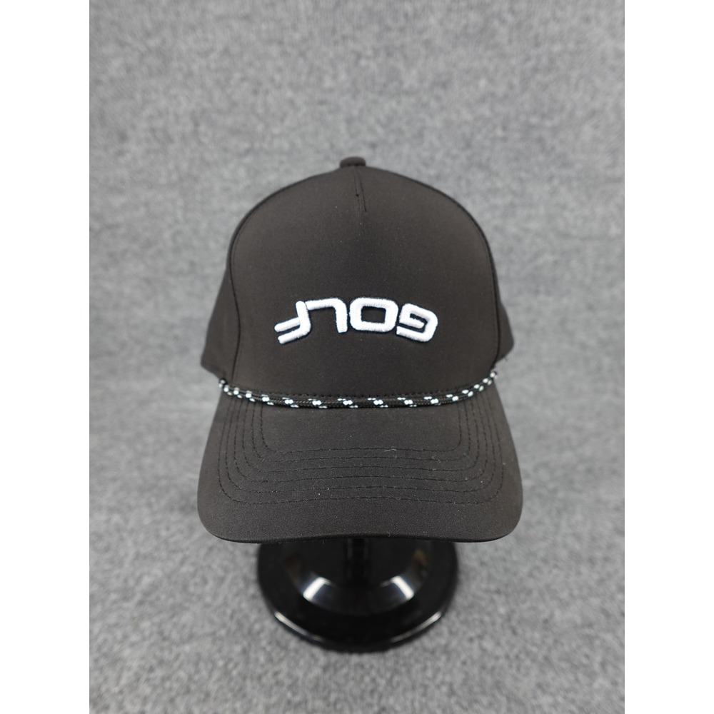 Outdoor Cap GOLF Snapback Hat Mens OSFM Black Rope Detail OC550PF